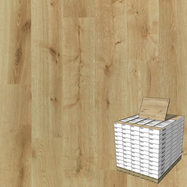Pergo Outlast+ Golden Briar Oak 12 mm T x 7.4 in. W Waterproof Laminate Wood Flooring (1079.7 sqft/pallet)