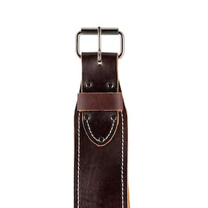 Tapered Leather Work Tool Belt Adjustable Size (Waists 40 in. - 54 in.)