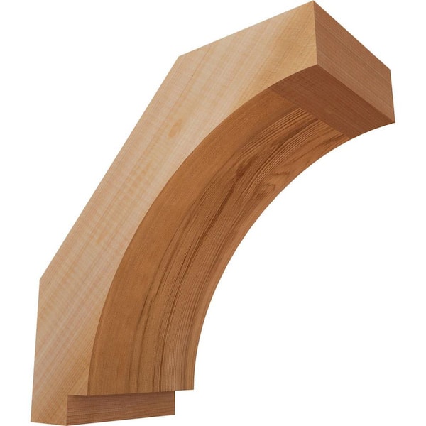 Ekena Millwork 5 1/2"W x 12"D x 12"H Imperial Smooth Knee Brace, Western Red Cedar