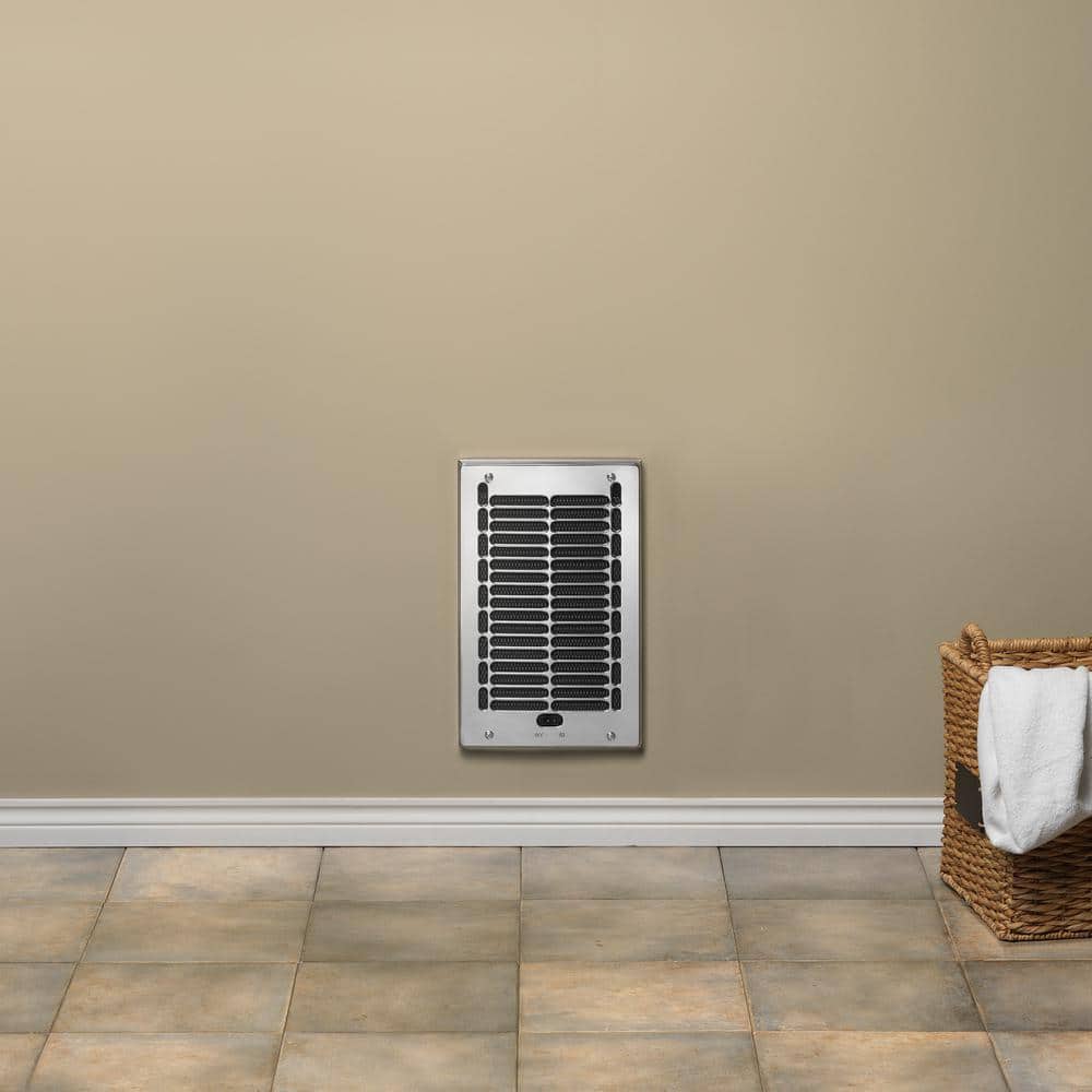 Cadet 1000W Chrome Fan-Forced Wall Heater