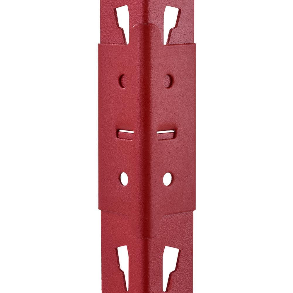 Image 81 - Husky N2R482478W5R 5-Tier Heavy Duty Boltless Steel Garage Storage Shelving Unit in Red (48 in. W x 78 in. H x 24 in. D), 15 AMP, 4500 RPM