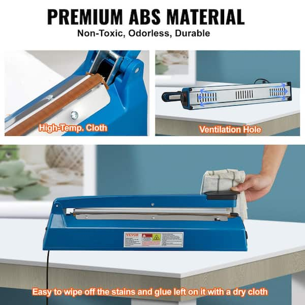 8” Manual Impulse Bag Sealer with Cutter