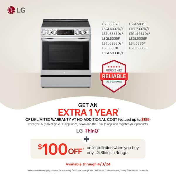 Most reliable deals electric ranges 2020