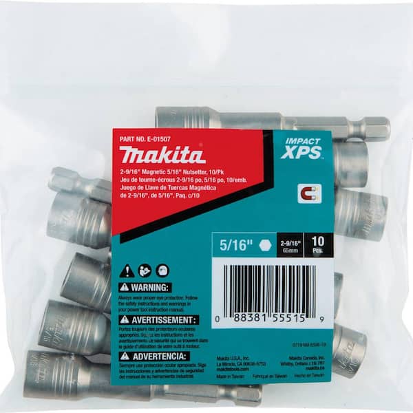 Makita Impact XPS 2-9/16 in. MAG 5/16 in. Nutsetter Bulk (10-Pack)