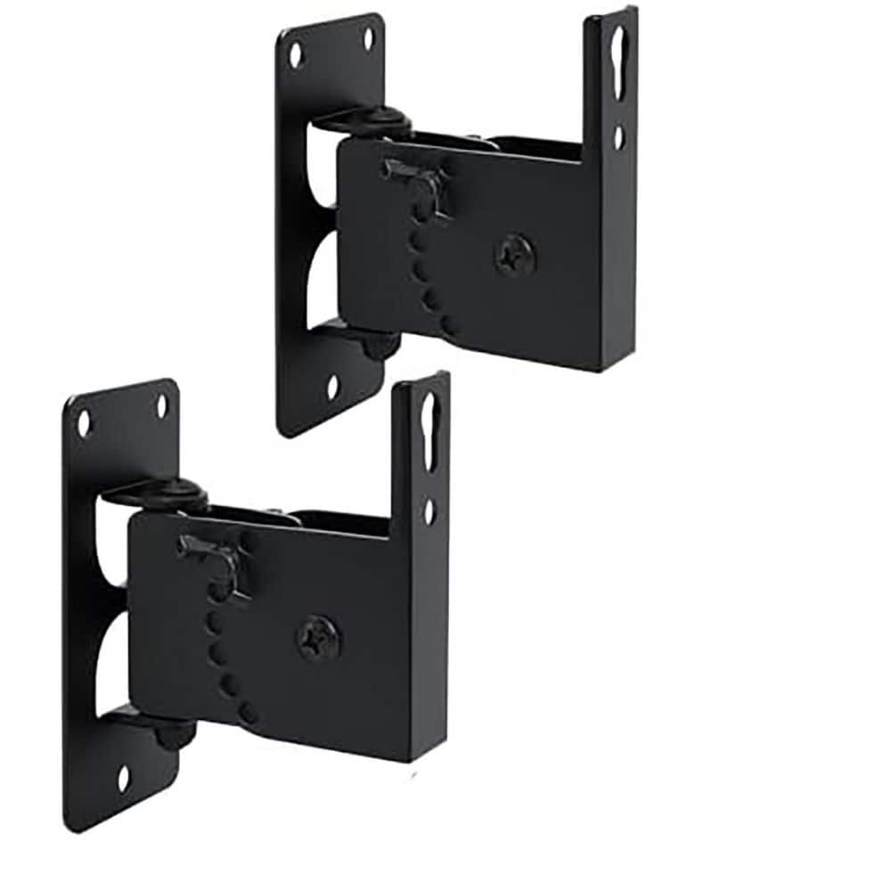 HD-618 All Metal Swivel Tilt Speaker Wall Mount Brackets Universal Black 2 Pack Holds Up To 30 lbs price history on PriceWatchPro