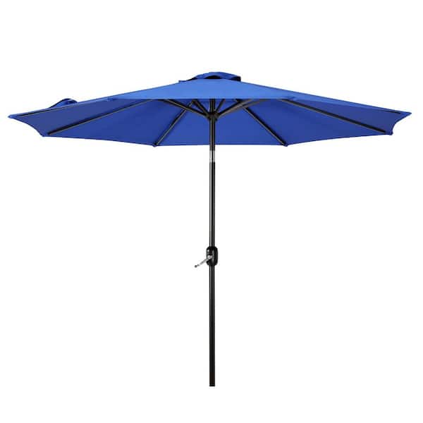 Tristen 9 ft. Aluminum Market Tilt Patio Umbrella in Royal Blue