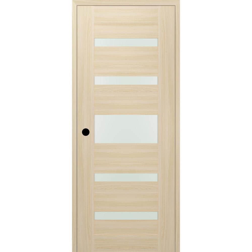 Vona 07-05 DIY-Friendly 28 in. x 96 in. Right-Hand Frosted Glass Loire Ash Wood Composite Single Prehung Interior Door price history on PriceWatchPro