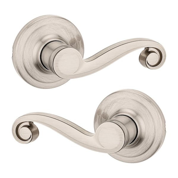 Lido Satin Nickel Hall Closet Bedroom Passage Door Handle