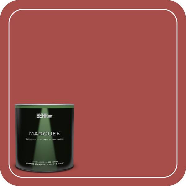 BEHR MARQUEE 1 qt. Home Decorators Collection #HDC-CL-09 Persimmon Red Semi-Gloss Enamel Exterior Paint & Primer