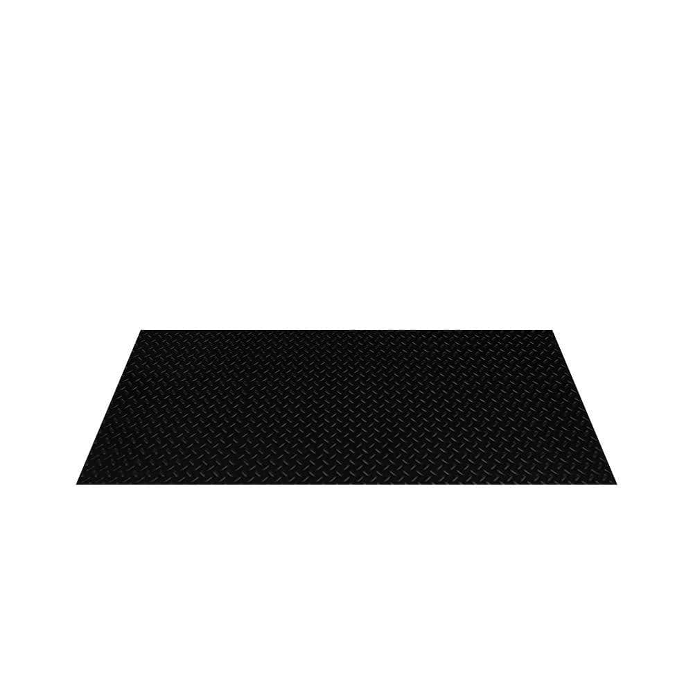 Black Heavy-Duty 4' x 8' PVC Garage Floor Runner