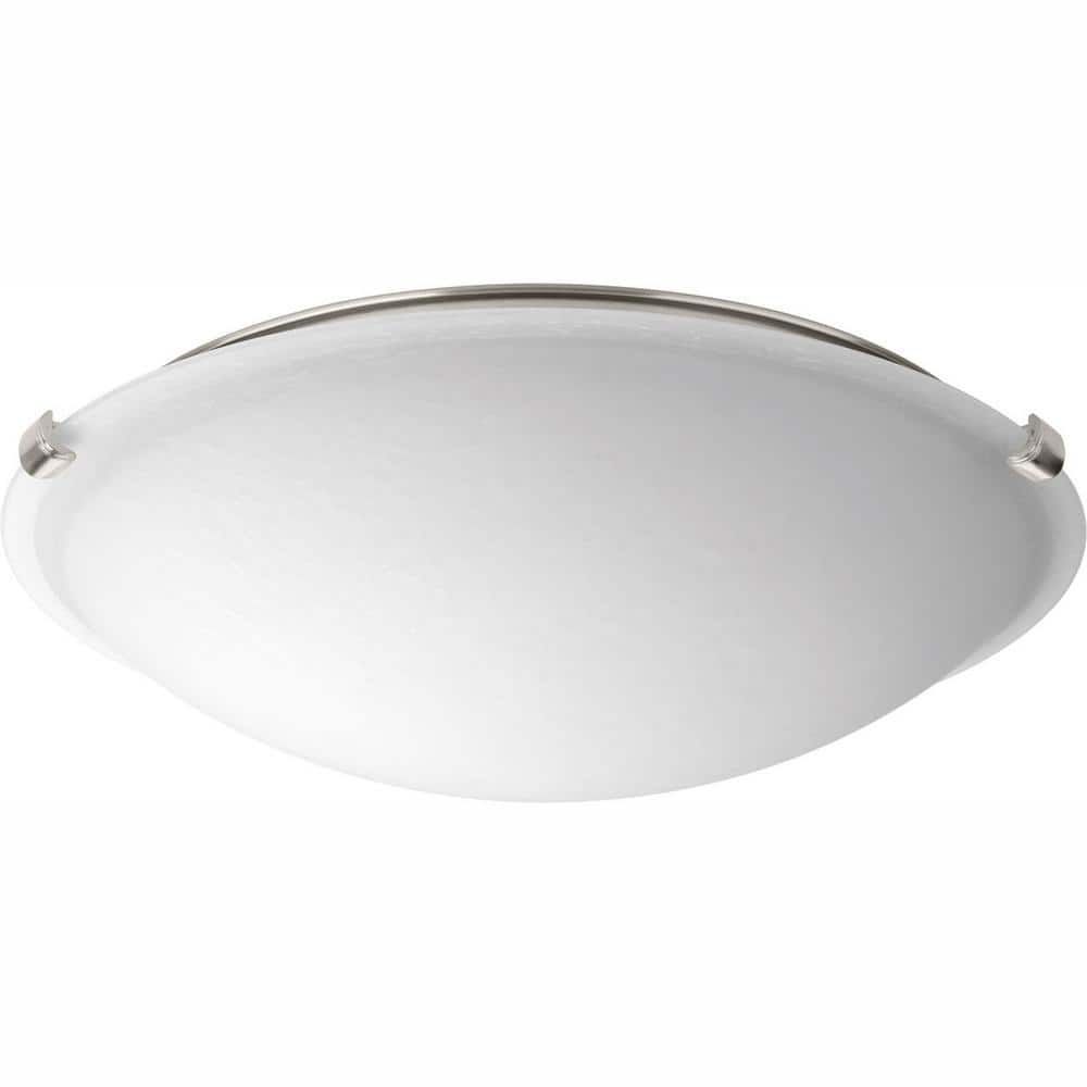 Progress Lighting 16 in. Dome Collection 24-Watt Brushed Nickel