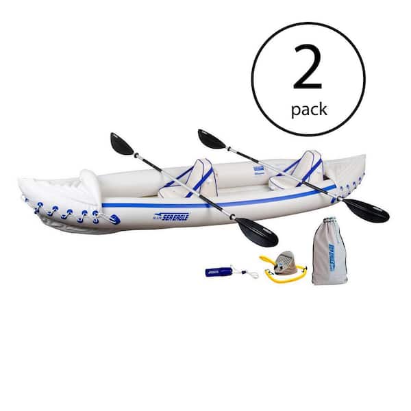 SEA EAGLE Pro 3-Person Inflatable Kayak Fishing Boat Canoe Paddles (2-Pack)