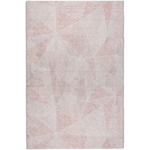 Dream Shag Premium Machine Washable Abstract ADS618 Blush 3 ft. x 5 ft. Area Rug