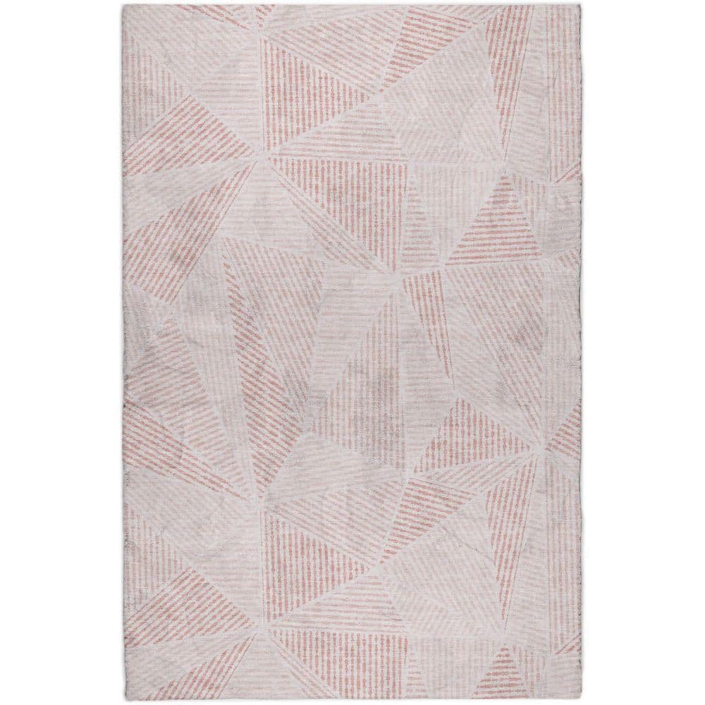 Dream Shag Premium Machine Washable Abstract ADS618 Blush 8 ft. x 10 ft. Area Rug price history on PriceWatchPro