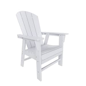 Laguna White HDPE Plastic Outdoor Dining Chair
