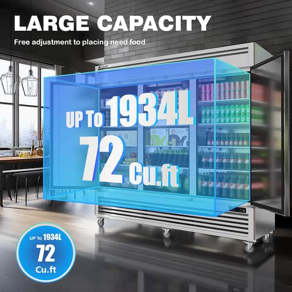 Coolski 82 in. 72 cu. ft. Auto / Cycle Defrost Commercial