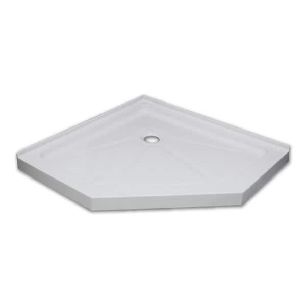 Jade Bath Jade 40 in. x 40 in. Single Threshold Shower Base in White