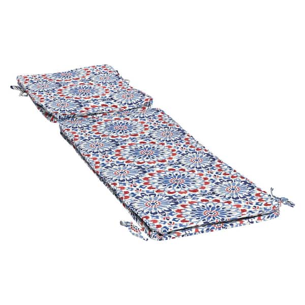 ARDEN SELECTIONS ProFoam 72 in. x 21 in. Outdoor Chaise Cushion Cover, Clark Blue