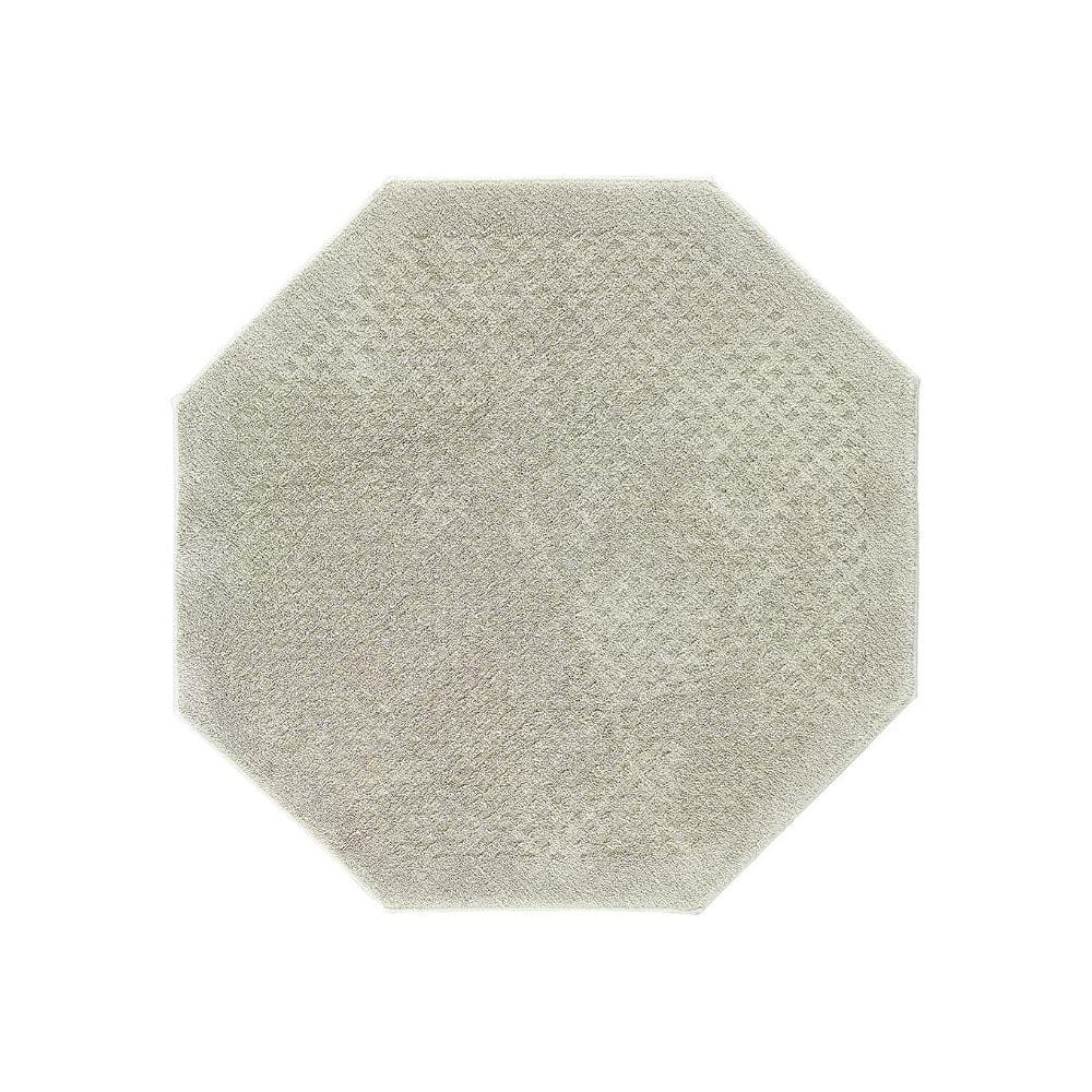 Sage Green Cotton Octagonal Tufted Bath Mat