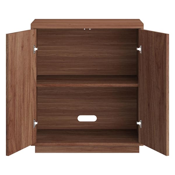 Meyer&Cross Alston 27.75 in. Satin Walnut Rectangular Accent Cabinet AC2283