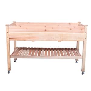 48 in. x 20 in. x 30 in. Wooden Elevated Planter Bed