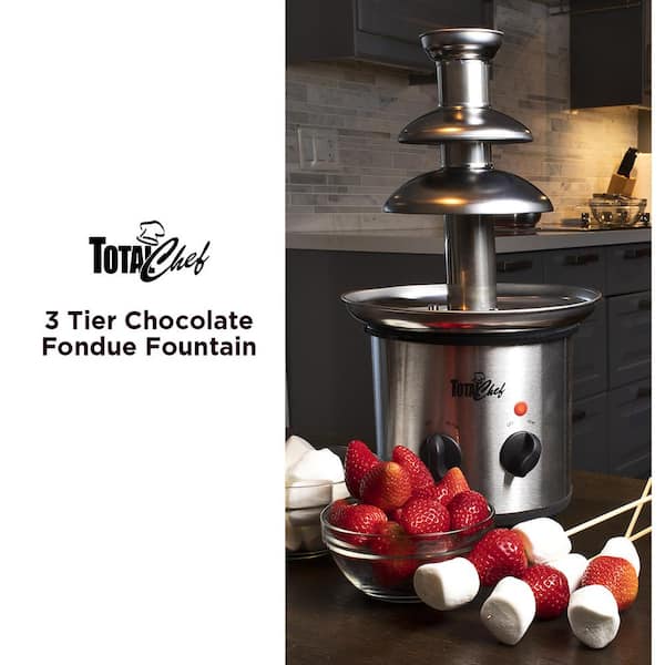 https://images.thdstatic.com/productImages/423ecf3b-5f49-414a-b632-42c8f6856809/svn/stainless-steel-koolatron-chocolate-fountains-tccf02-c3_600.jpg