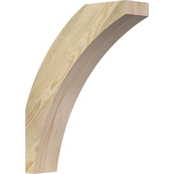 Ekena Millwork 4"W x 16"D x 20"H Thorton Rough Sawn Knee Brace, Douglas Fir