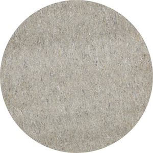 Dual Surface 4 ft. 10 in. x 4 ft. 10 in. Round Interior 3/8 in. Thickness Rug Pad