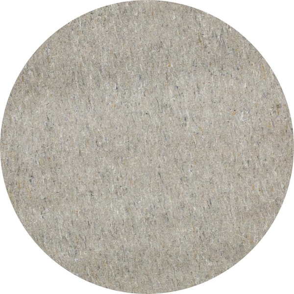 Mohawk Home Dual Surface 4 ft. 10 in. x 4 ft. 10 in. Round Interior 3/8 in. Thickness Rug Pad