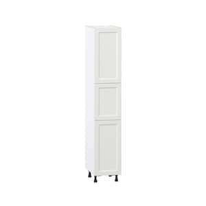 Alton Painted 15 in. W x 84.5 in. H x 24 in. D in White Shaker Assembled Pantry Kitchen Cabinet with 4 Shelves ()