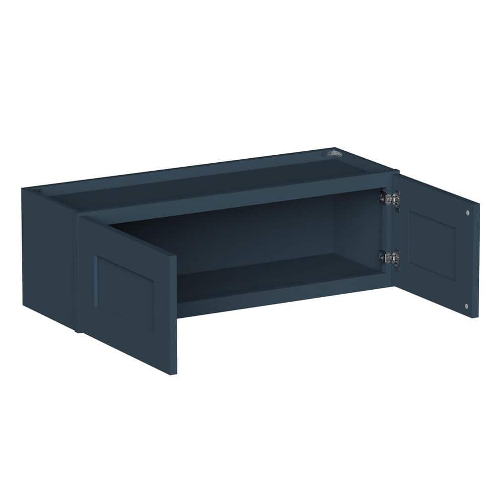 36 in W x 12 in D x 12 in H HDF Ready to Assemble Short Wall Cabinet in Cyber Grey with 2-Door price history on PriceWatchPro