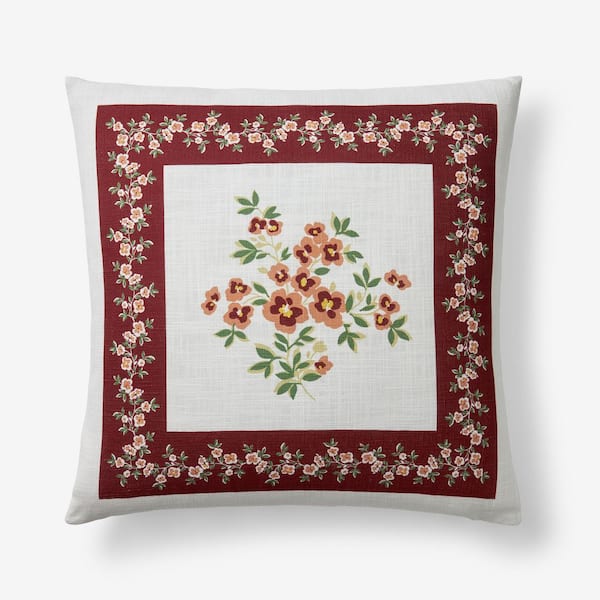 Company Cotton Suhana Decorative Brick 20 in. L x 20 in. W Throw Pillow Cover