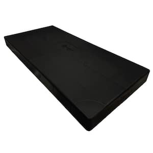 18 in. x 38 in. x 3 in. Polypropylene Condenser Mounting Pad for Mini Split Outdoor Units Black