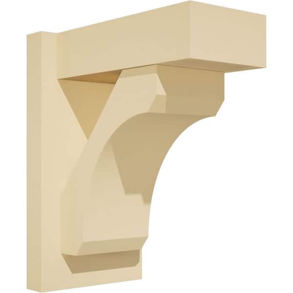 Ekena Millwork Legacy 7 in. W x 14 in. H x 12 in. D Signature Urethane Polyurethane Outlooker with Block Ends