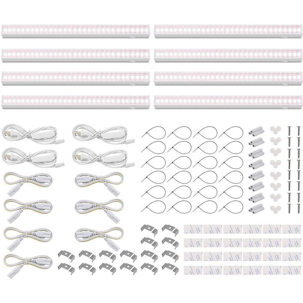 8-Pack 1 ft. Pinkish White T5 Grow Lights, Full Spectrum Sunlight for Indoor Plants, Plug and Play price history on PriceWatchPro