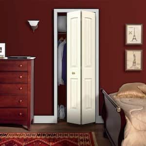 30 in. x 80 in. Santa Fe Vanilla Painted Smooth Molded Composite Closet Bi-fold Door