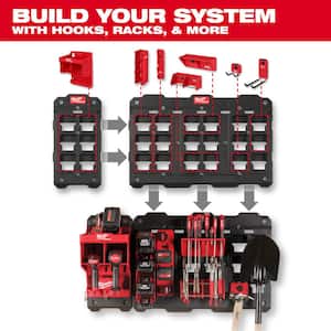 Packout Long Handle Tool Rack with Packout Compact Wall Plate