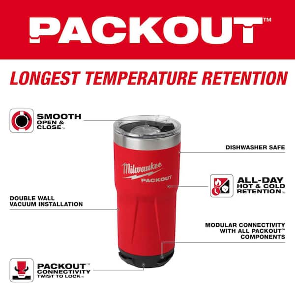 Milwaukee - PACKOUT Red 20 oz. Tumbler