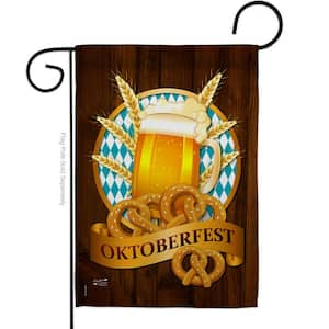 13 in. x 18.5 in. Oktoberfest Beverages Double-Sided Garden Flag Beverages Decorative Vertical Flags