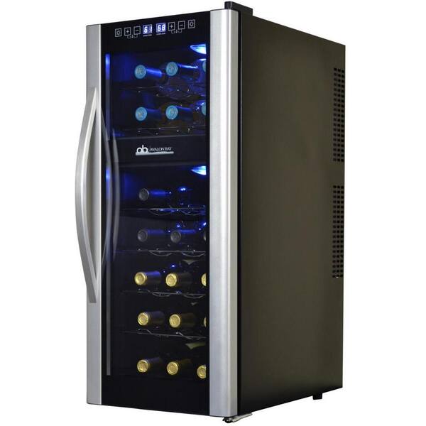 Avalon Bay Premium Dual Zone 21-Bottle Freestanding Cellar Thermoelectric Control Refrigerator Wine Cooler with Digital Display