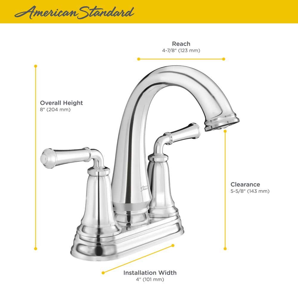 Delancey Brushed Nickel 2-Handle Centerset Bathroom Faucet