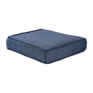 Spring Haven 23 x 19 CushionGuard Outdoor Ottoman Replacement Cushion in Sky Blue