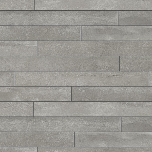 Merola Tile Tucson Dark Grey 2 in. x 18 in. Porcelain Floor and Wall Tile (8.29 sq. ft./Case)