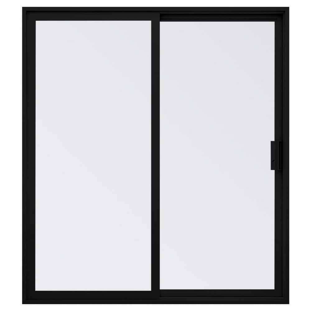 V300 Trinsic Series 72-in x 80-in x 4-9/16-in Jamb Tempered Black Vinyl Sliding Right-Hand 2-panel Door Patio w/Screen price history on PriceWatchPro