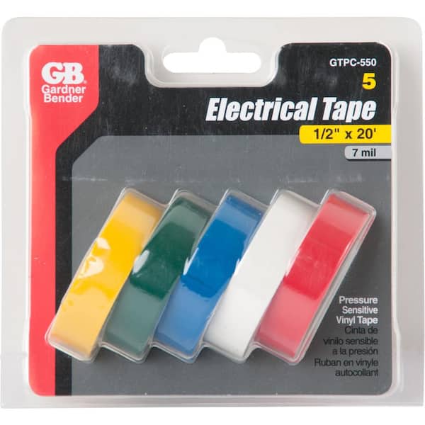 Performance W549 Colored Electrical Tape - 5-Pack