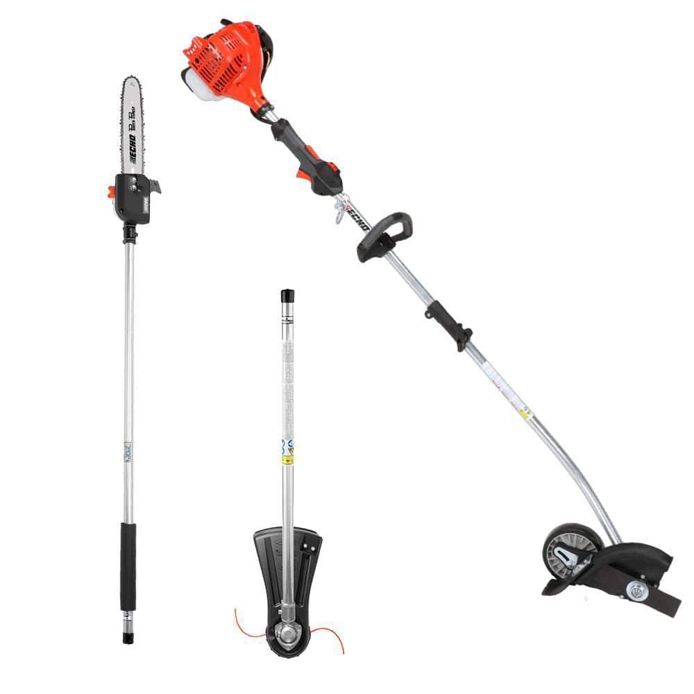 ECHO 21.2 cc Gas 2-Stroke PAS Straight Shaft Trimmer, Edger and Power Pole Saw Attachment Combo Kit (3-Tool) -  V-AAFJAD