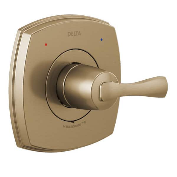 Delta Stryke 1-Handle Wall Mount Diverter Valve Faucet Trim Kit in Champagne Bronze (Valve Not Included)
