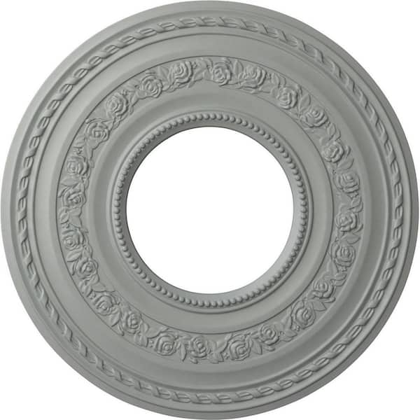 Ekena Millwork 29-3/8" x 11-5/8" ID x 1-1/8" Anthony Urethane Ceiling Medallion (Fits Canopies up to 11-5/8"), Primed White