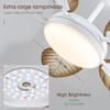 Kviflon 52 in. White Ceiling Fan with LED & Remote