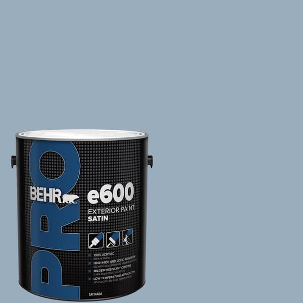 1 gal. #S510-3 Ombre Blue Satin Exterior Paint